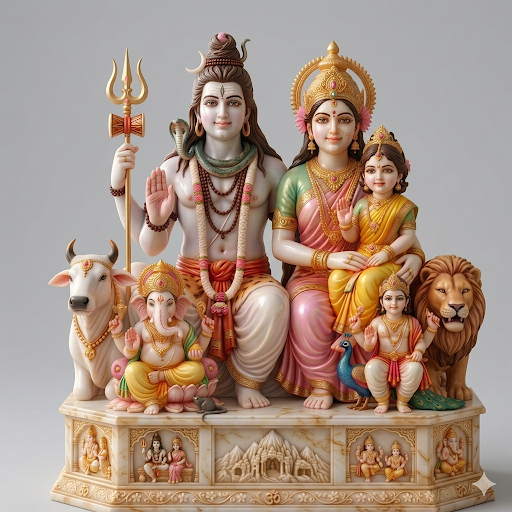 Shiv Parival Full All 3D Model (5 Inch)